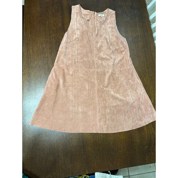 Umgee Faux Suede Dress Women Medium Indie Boho Western Festival Aztec Light Twee - Picture 1 of 9